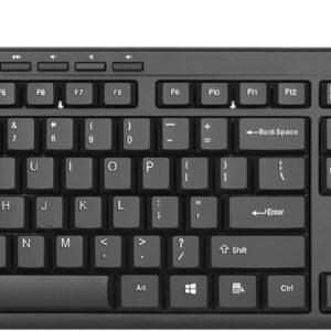 Rii RK907 超薄緊湊型 USB 有線鍵盤