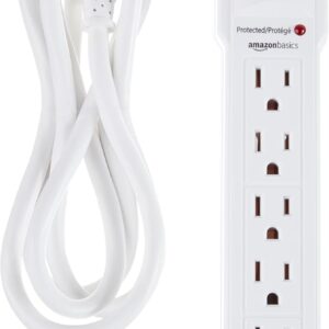 AmazonBasics 6 插座電涌保護器附 2 英尺