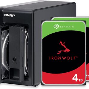 QNAP 2 Bay DAS 配備 4TB 儲存容量